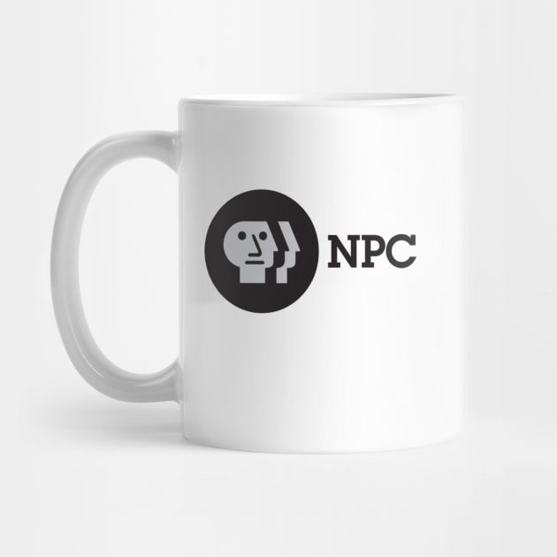 NPC Meme Funny PBS Parody Logo by artbitz